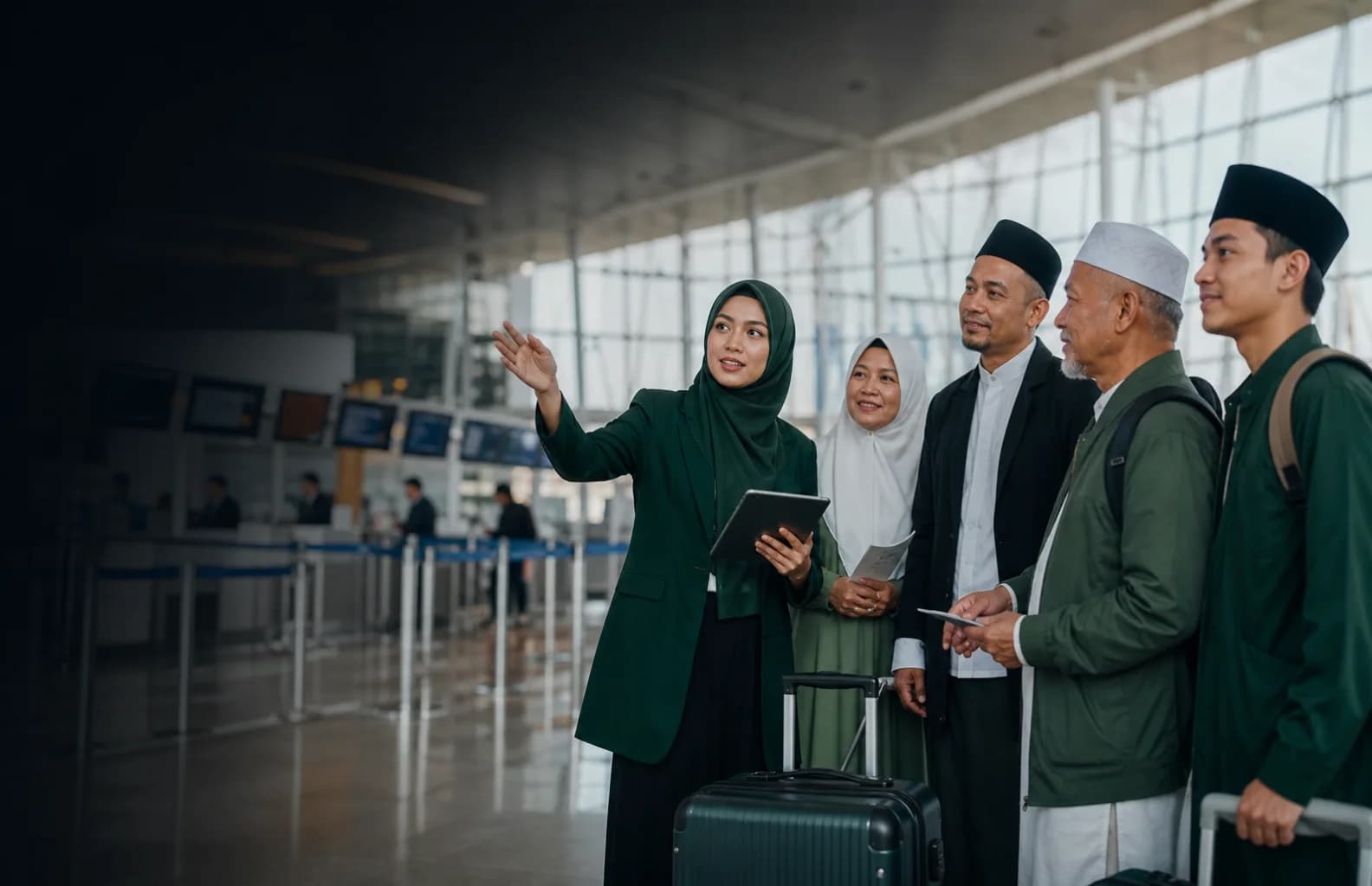 Tim operasional Umrah mendampingi jamaah di bandara